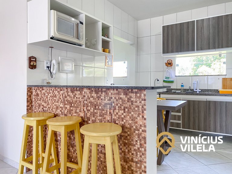 Apto 2Q Pav.Superior a 900m da Praia de Taperapuã