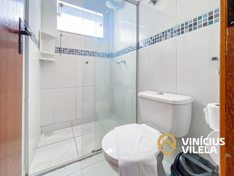 Flat 1 suíte, sala climatizada praia de Taperapuã