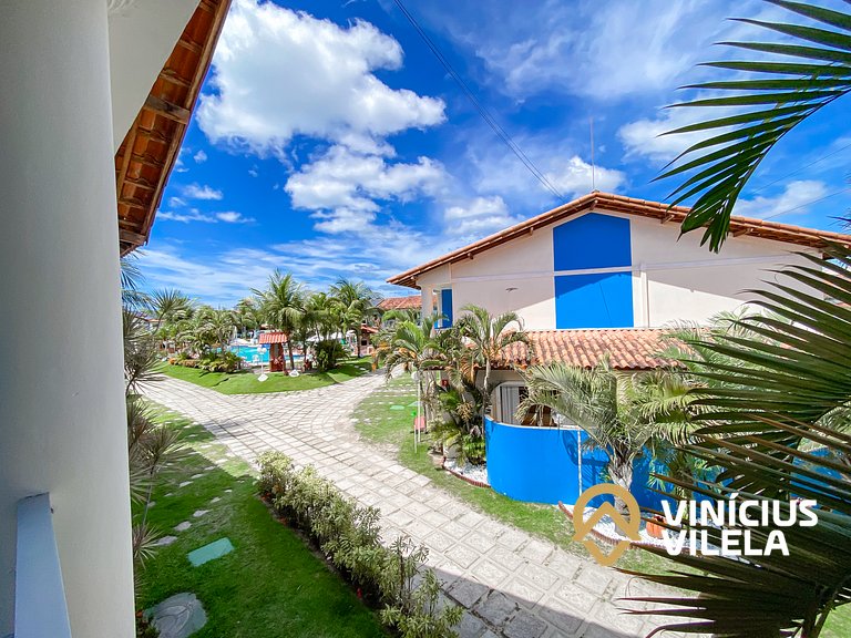 Flat 1 suíte, sala climatizada praia de Taperapuã