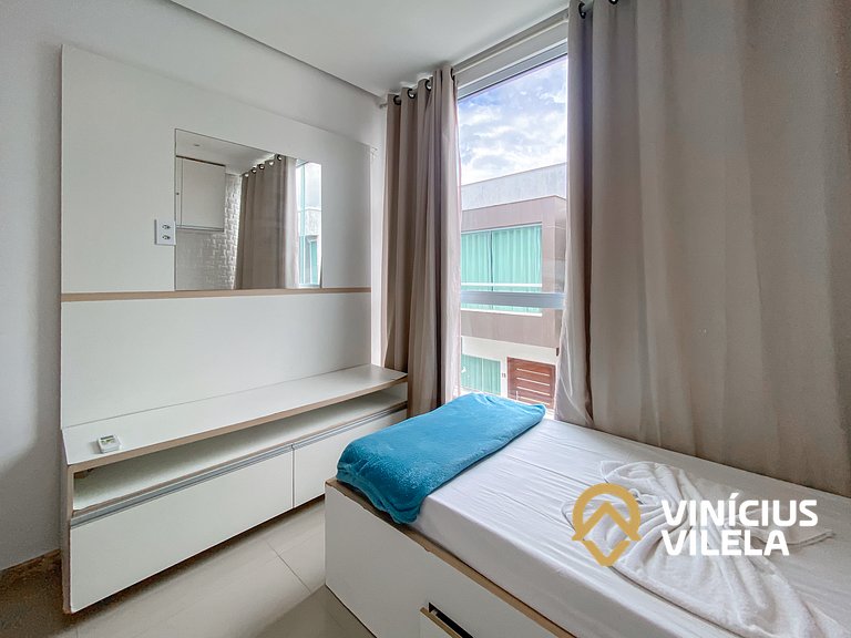 Duplex a 80m da Praia de Taperapuã - Piscina- WIFI