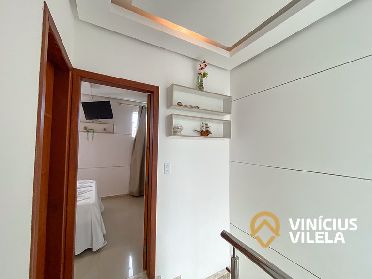 Duplex a 80m da Praia de Taperapuã - Piscina- WIFI