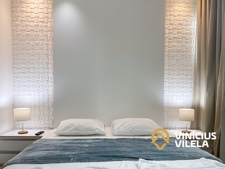 Duplex a 80m da Praia de Taperapuã - Piscina- WIFI