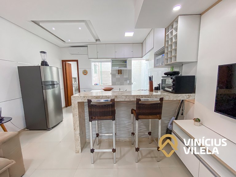 Duplex a 80m da Praia de Taperapuã