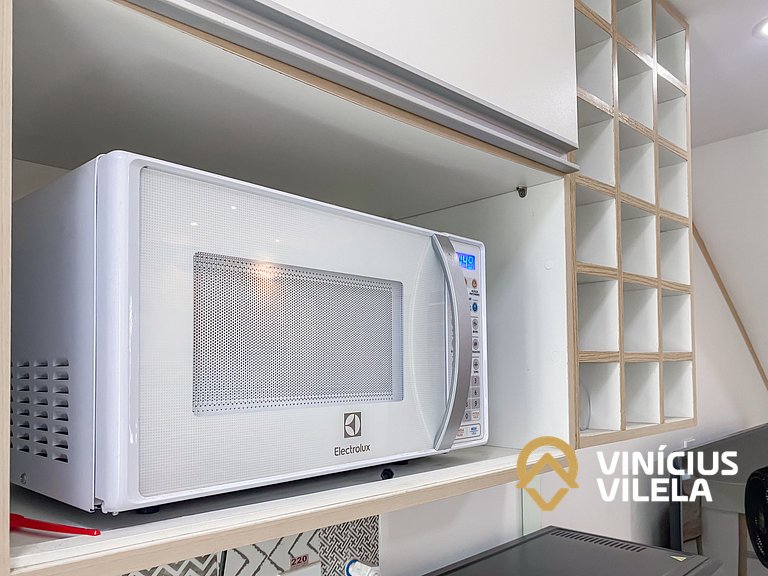 Duplex a 80m da Praia de Taperapuã - Piscina- WIFI