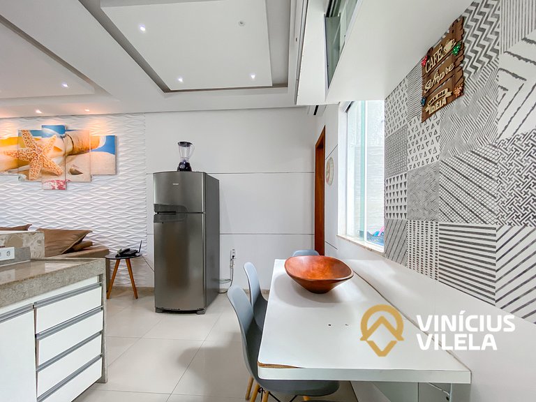 Duplex a 80m da Praia de Taperapuã
