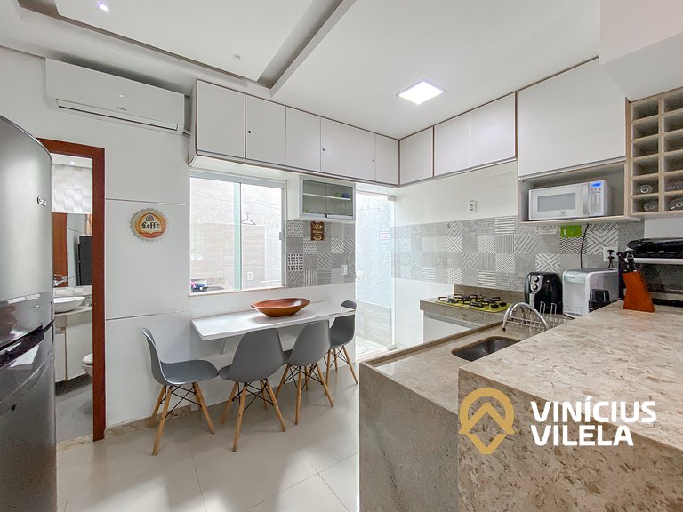 Casa Duplex 2 quartos a 80m da Praia de Taperapuã