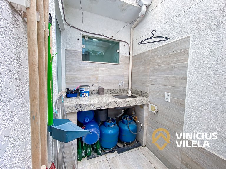 Casa Duplex 2 quartos a 80m da Praia de Taperapuã