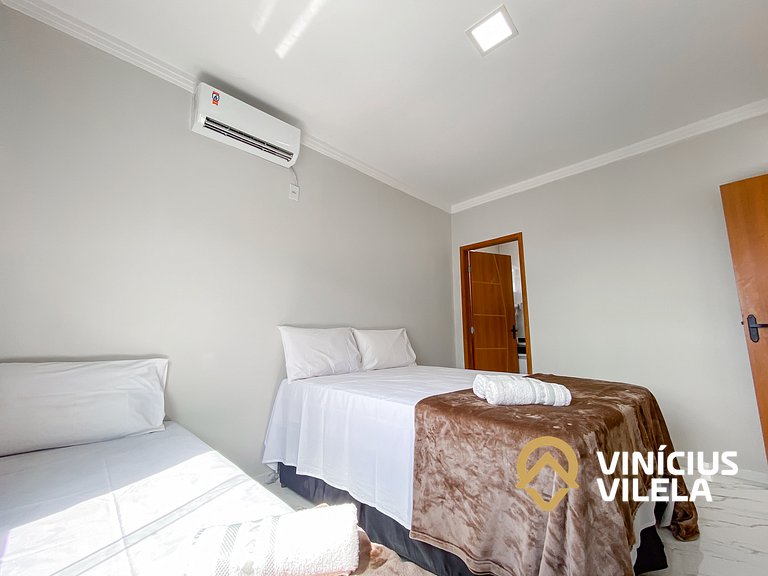 Apartamento com vista para o mar, 2 quartos, sendo 1 suíte,