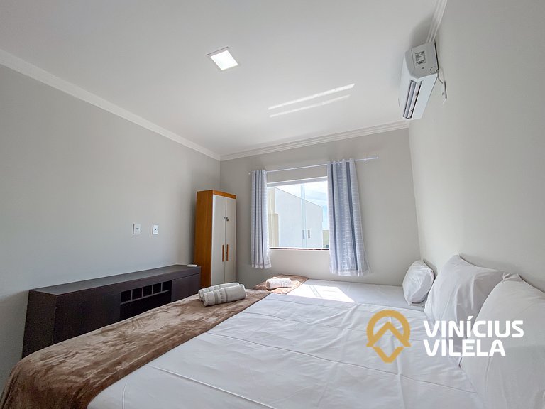 Apartamento com vista para o mar, 2 quartos, sendo 1 suíte,