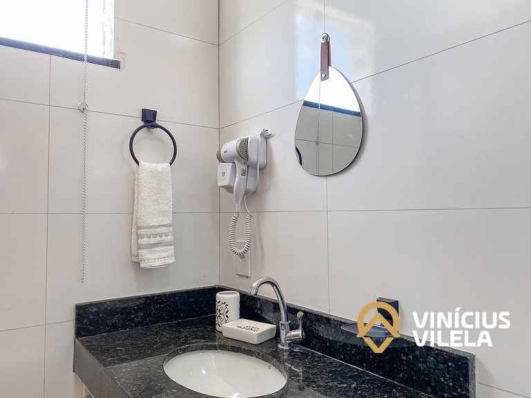 Apartamento com vista para o mar, 2 quartos, sendo 1 suíte,