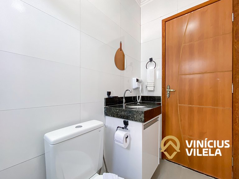 Apartamento com vista para o mar, 2 quartos, sendo 1 suíte,