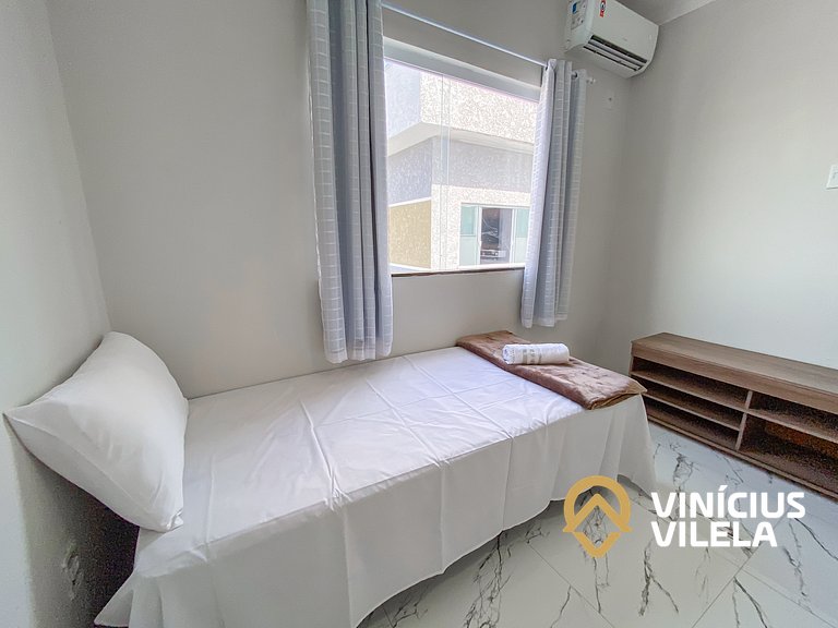 Apartamento com vista para o mar, 2 quartos, sendo 1 suíte,