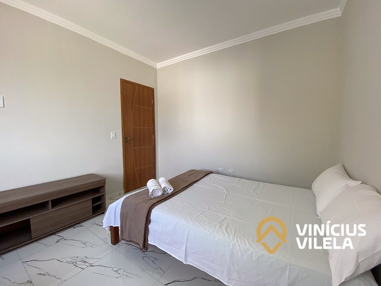 Apartamento com vista para o mar, 2 quartos, sendo 1 suíte,