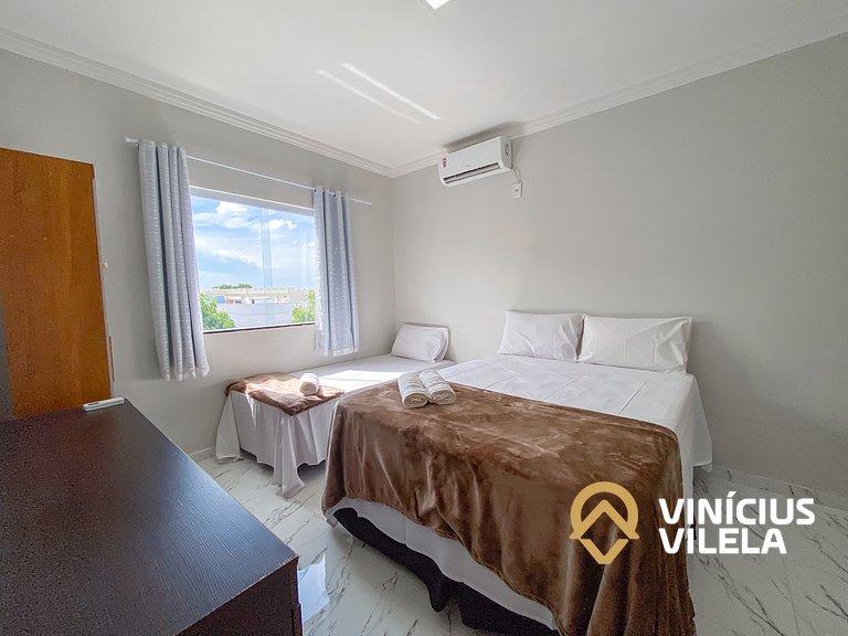 Apartamento com vista para o mar, 2 quartos, sendo 1 suíte,