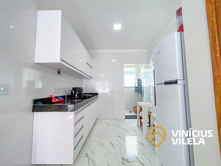 Apartamento com vista para o mar, 2 quartos, sendo 1 suíte,