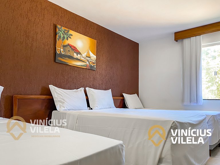 Suiíte com ar , frigobar proximo ao axé Moi