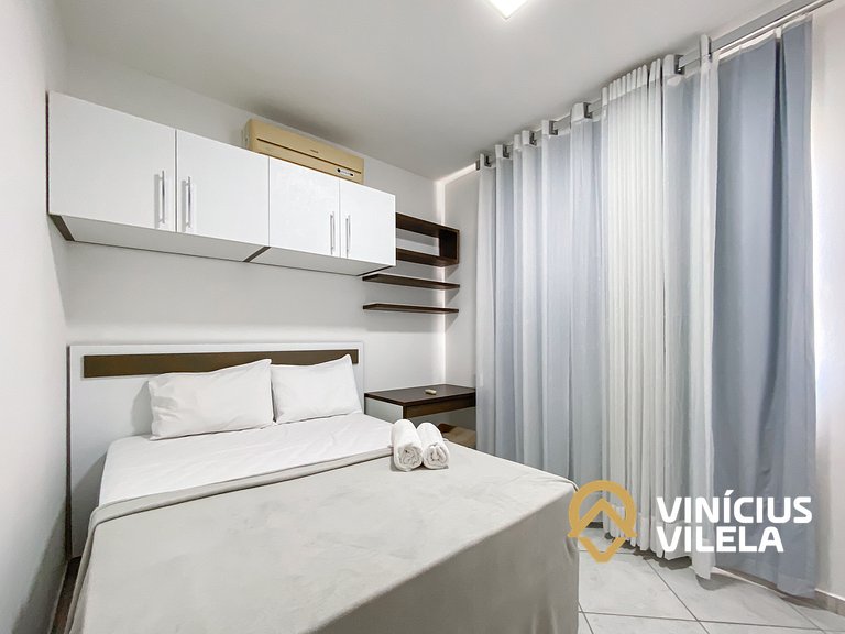 Apto 2Q Pav.Superior a 900m da Praia de Taperapuã