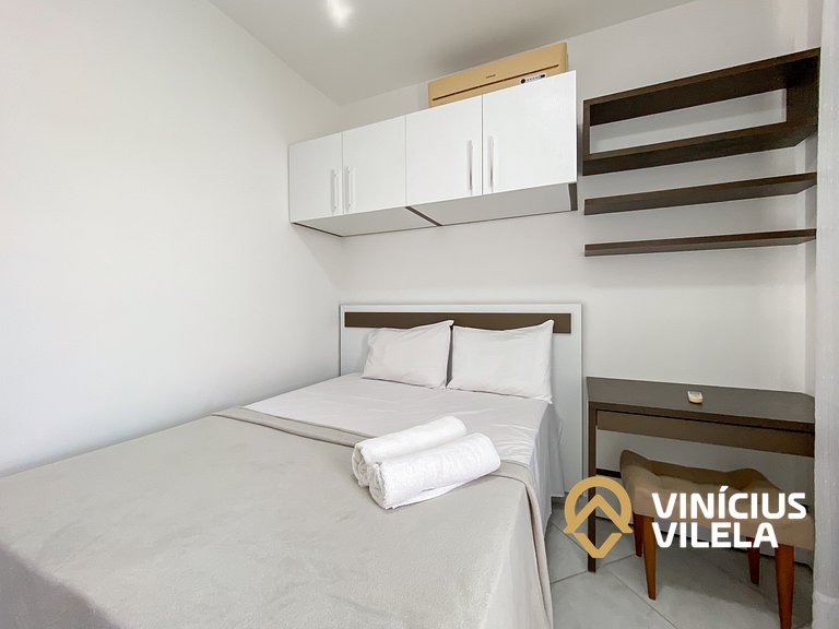 Apto 2Q Pav.Superior a 900m da Praia de Taperapuã