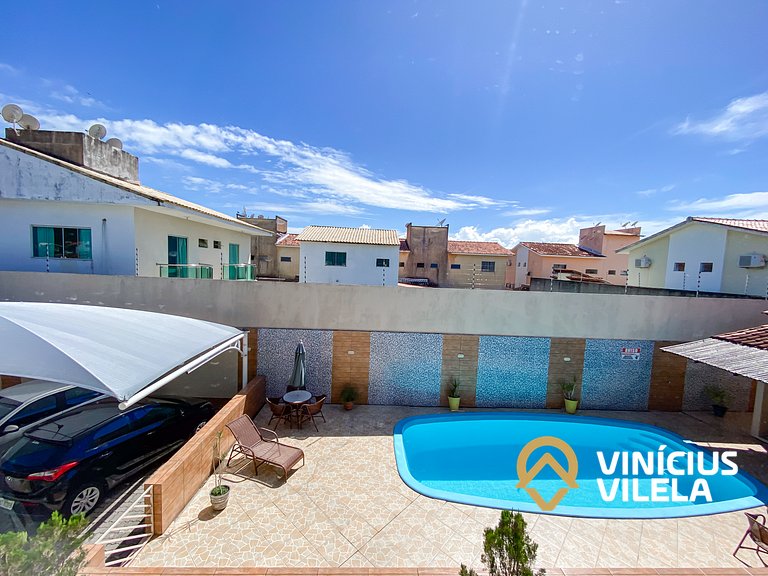 Apto 2Q Pav.Superior a 900m da Praia de Taperapuã