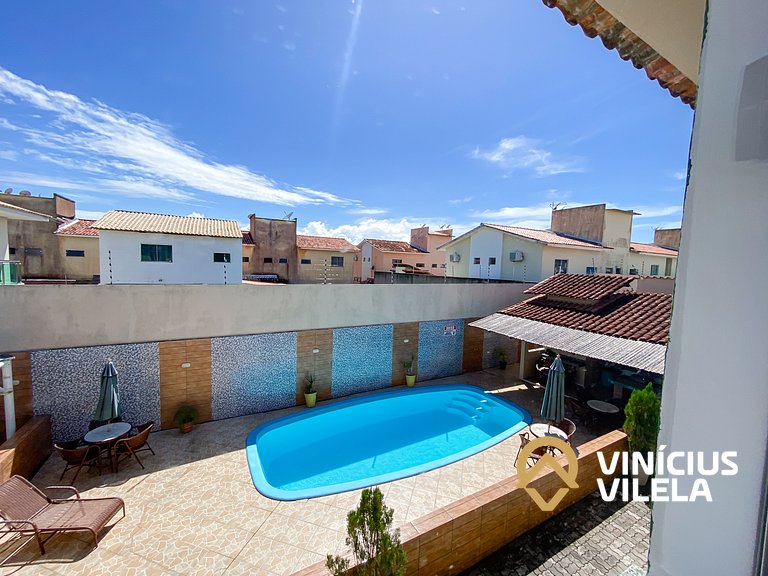 Apto 2Q todo climatizado a 900m Praia de Taperapuã