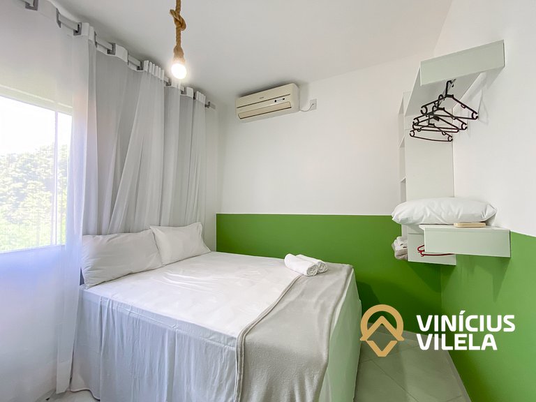 Apto 2Q Pav.Superior a 900m da Praia de Taperapuã