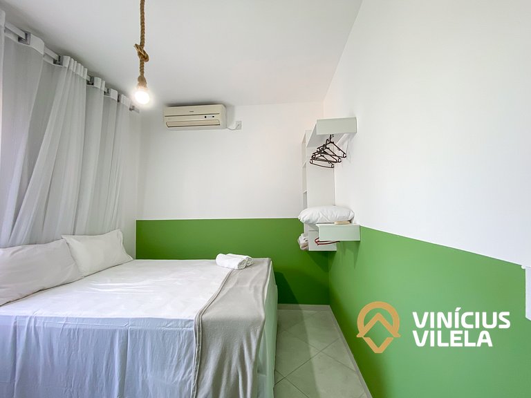 Apto 2Q Pav.Superior a 900m da Praia de Taperapuã