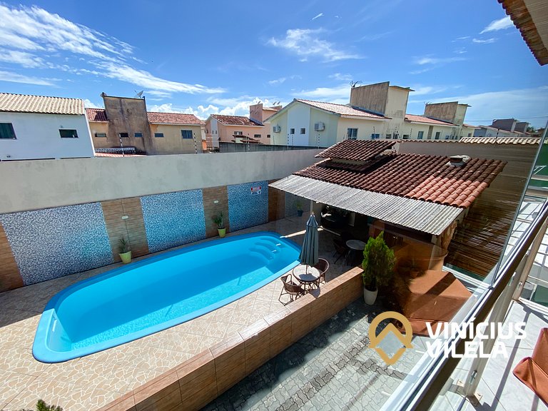 Apto 2Q Pav.Superior a 900m da Praia de Taperapuã