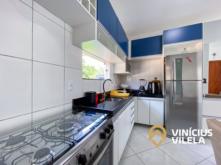 Apto 2Q Pav.Superior a 900m da Praia de Taperapuã