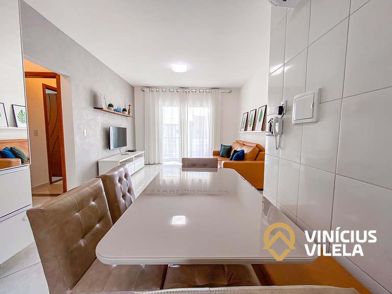 Apto 2Q Pav.Superior a 900m da Praia de Taperapuã