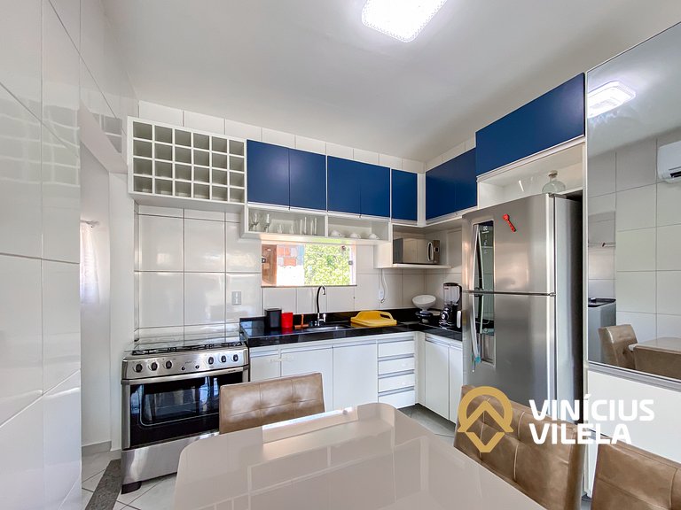 Apto 2Q Pav.Superior a 900m da Praia de Taperapuã