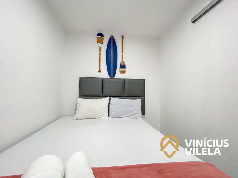 Casa com 3 suítes ambas com ar condicionado e TV, sala clima