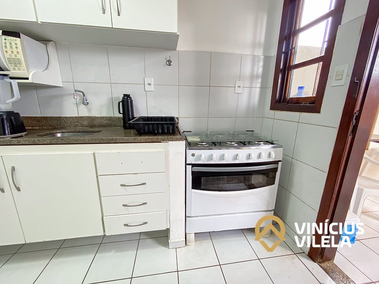 Casa com 3 suítes ambas com ar condicionado e TV, sala clima