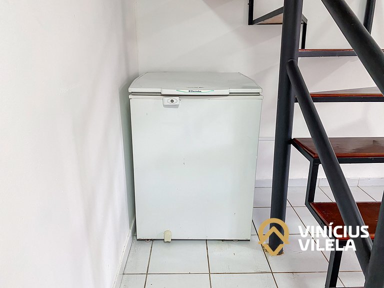 Casa com 3 suítes ambas com ar condicionado e TV, sala clima