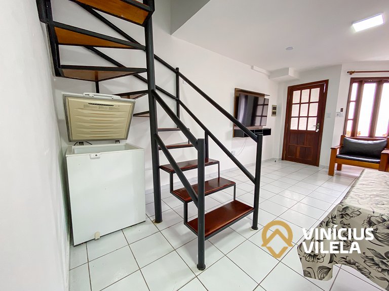 Casa com 3 suítes ambas com ar condicionado e TV, sala clima