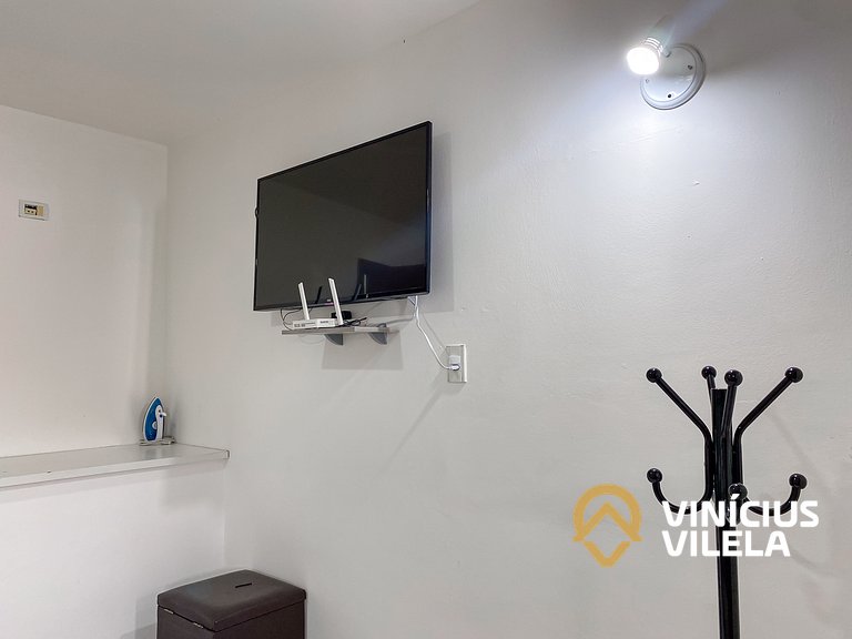 Casa com 3 suítes ambas com ar condicionado e TV, sala clima