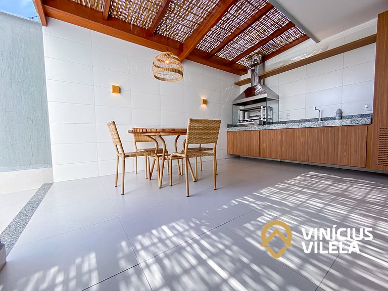 Apê Térreo 2Q prox. a praia de Taperapuã (Axé Moi)