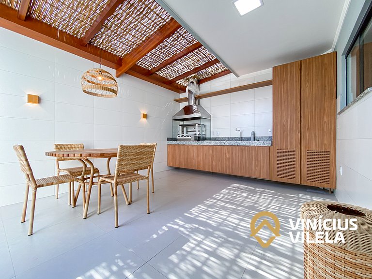 Apê Térreo 2Q prox. a praia de Taperapuã (Axé Moi)