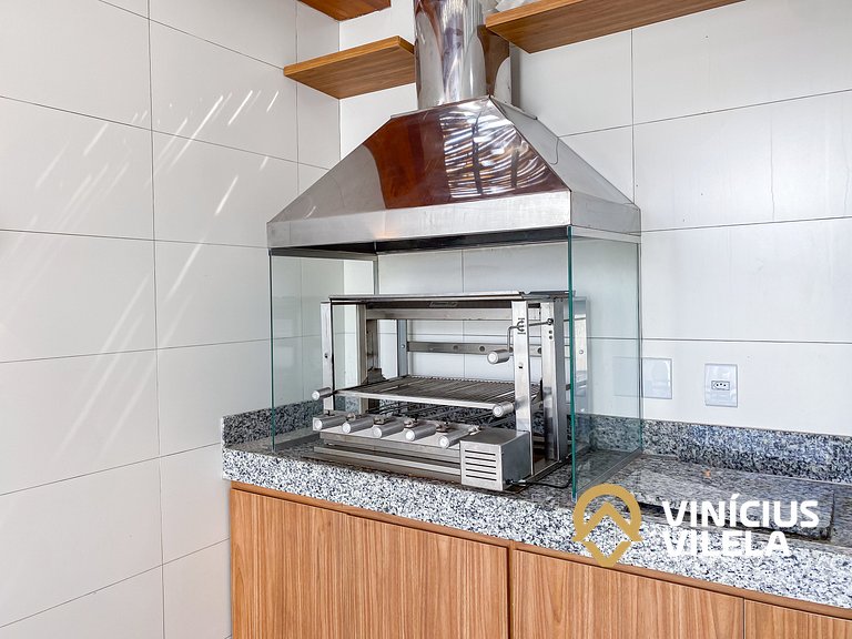 Apê Térreo 2Q prox. a praia de Taperapuã (Axé Moi)