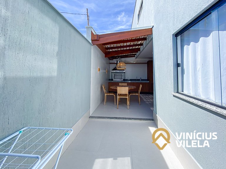 Apê Térreo 2Q prox. a praia de Taperapuã (Axé Moi)