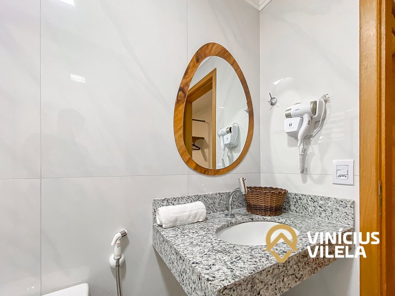 Apê com 3Q em Taperapuã | Aceita Pets