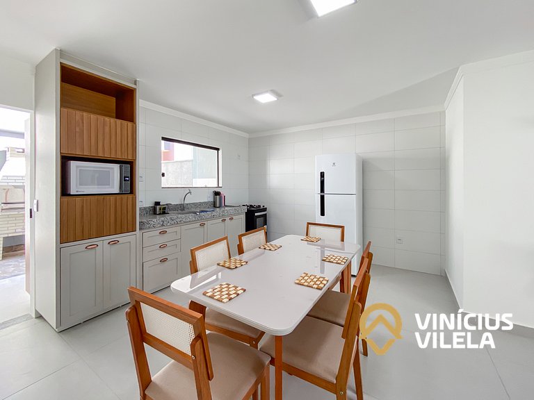 Apê Térreo 2Q prox. a praia de Taperapuã (Axé Moi)