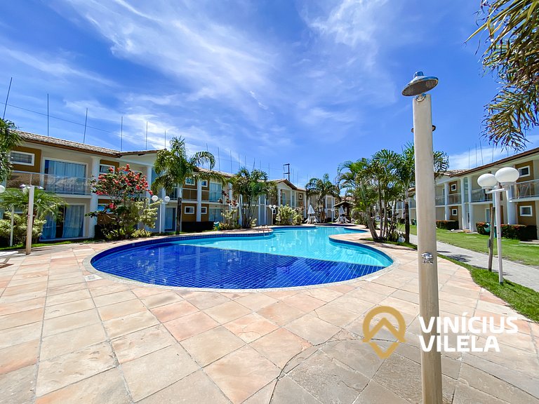 Flat térreo com 1Q a aprox. 400m Praia Taperapuã