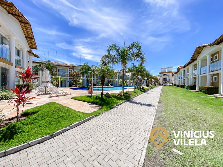 Flat térreo com 1Q a aprox. 400m Praia Taperapuã