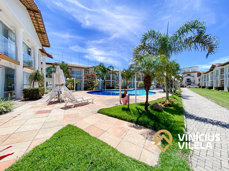 Flat térreo com 1Q a aprox. 400m Praia Taperapuã