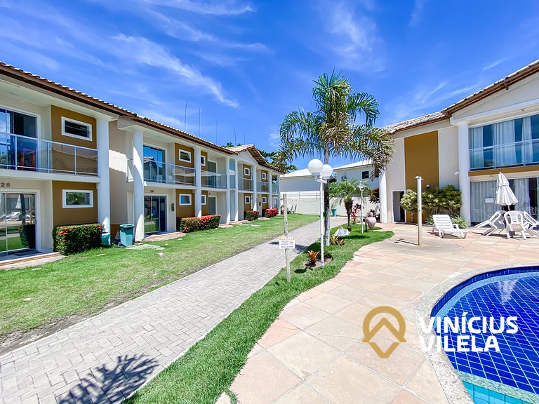 Flat térreo com 1Q a aprox. 400m Praia Taperapuã