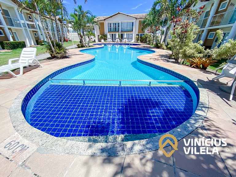 Flat térreo com 1Q a aprox. 400m Praia Taperapuã