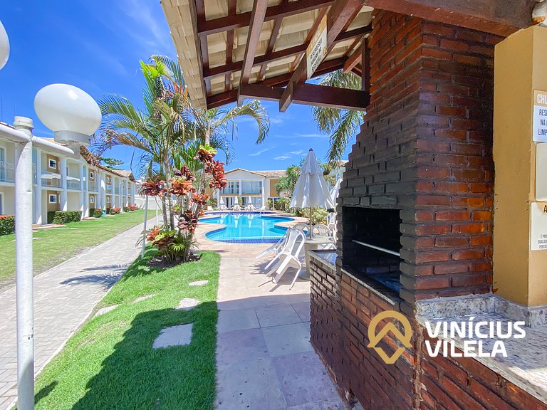 Flat térreo com 1Q a aprox. 400m Praia Taperapuã