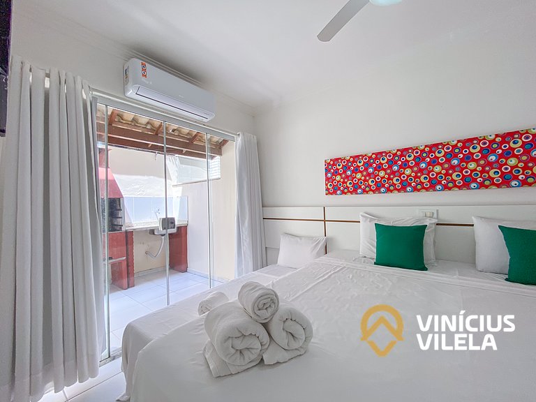 Flat térreo com 1Q a aprox. 400m Praia Taperapuã