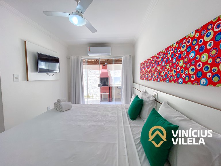 Flat térreo com 1Q a aprox. 400m Praia Taperapuã