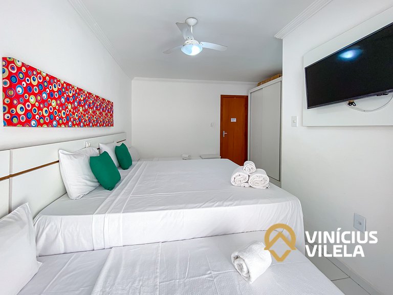 Flat térreo com 1Q a aprox. 400m Praia Taperapuã